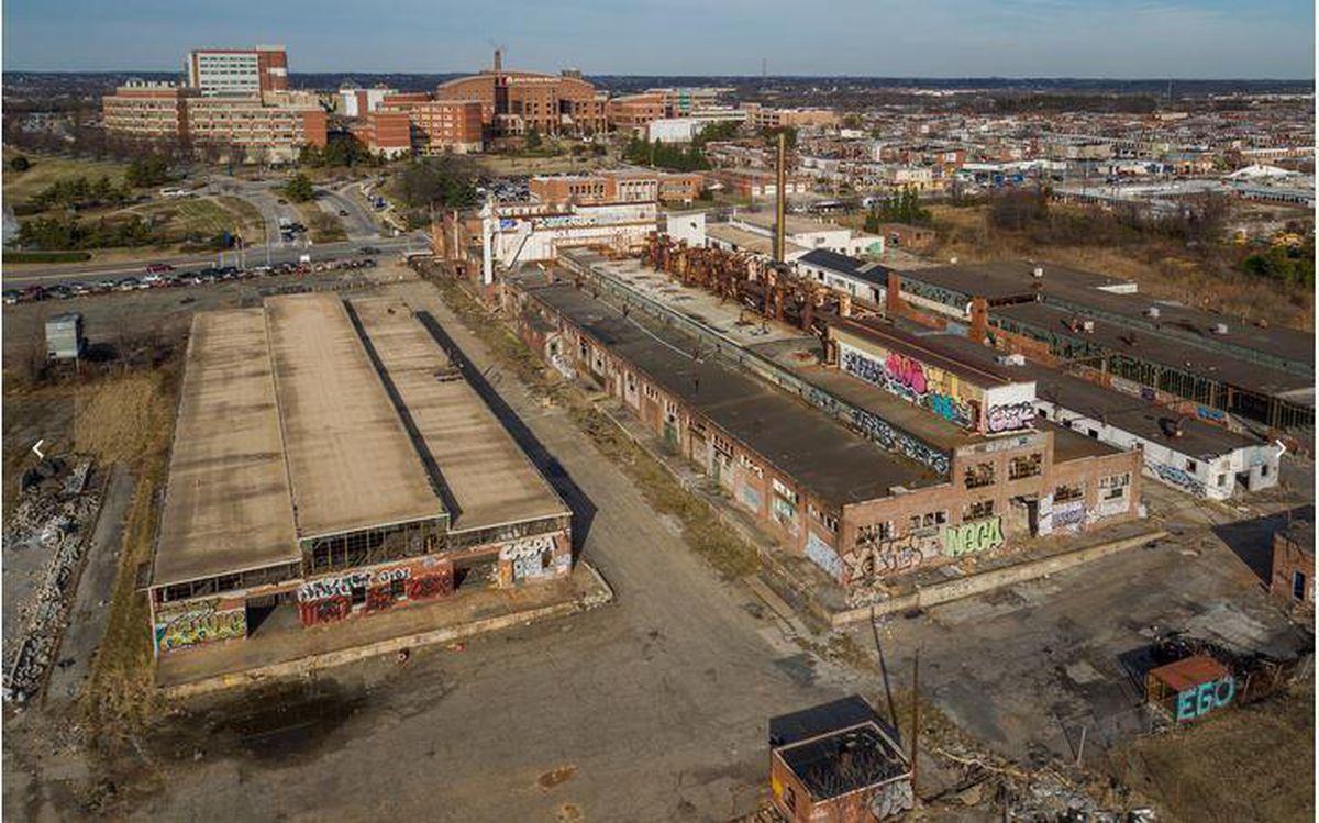 the former PEMCO factory site in southeast Baltimore 
