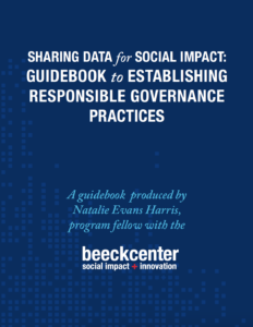 cover of Sharing Data for Social Impact report