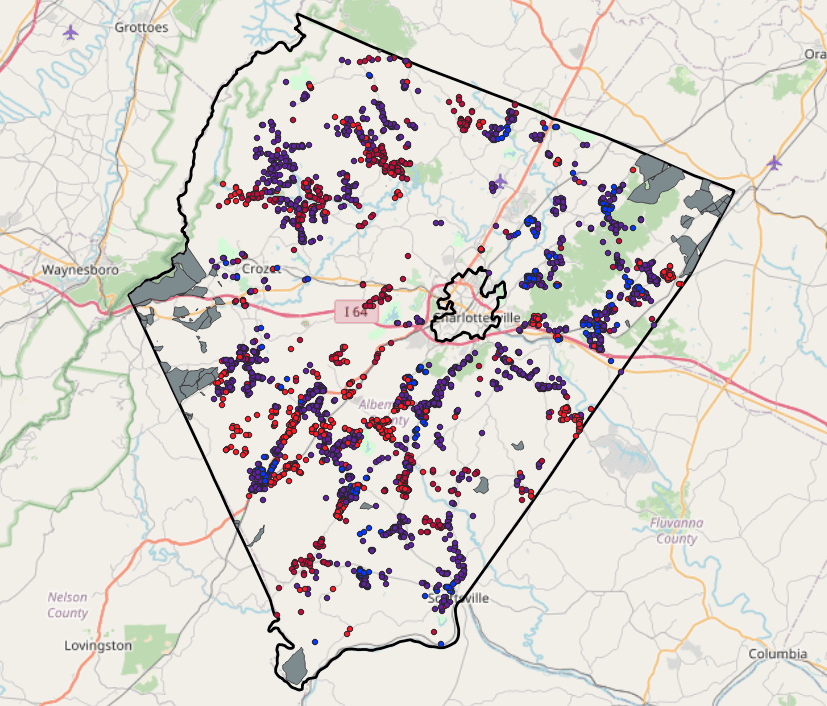 Screenshot of QGIS Map