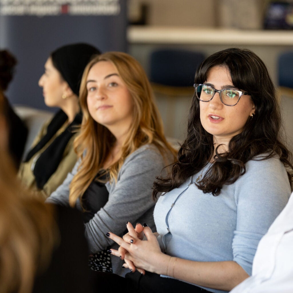 Students in conversation