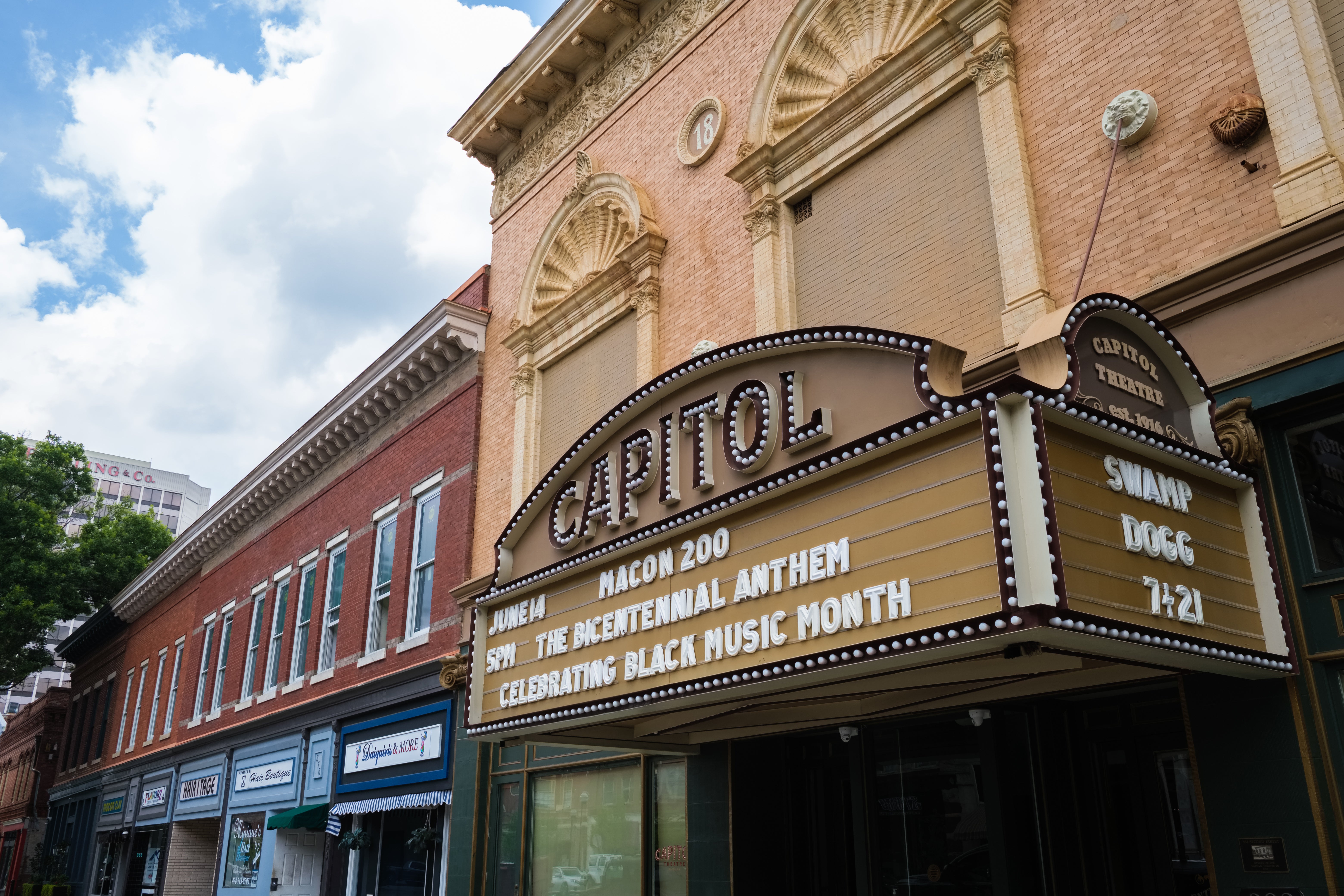 The historic Capitol Theatre in downtown Macon, Georgia.